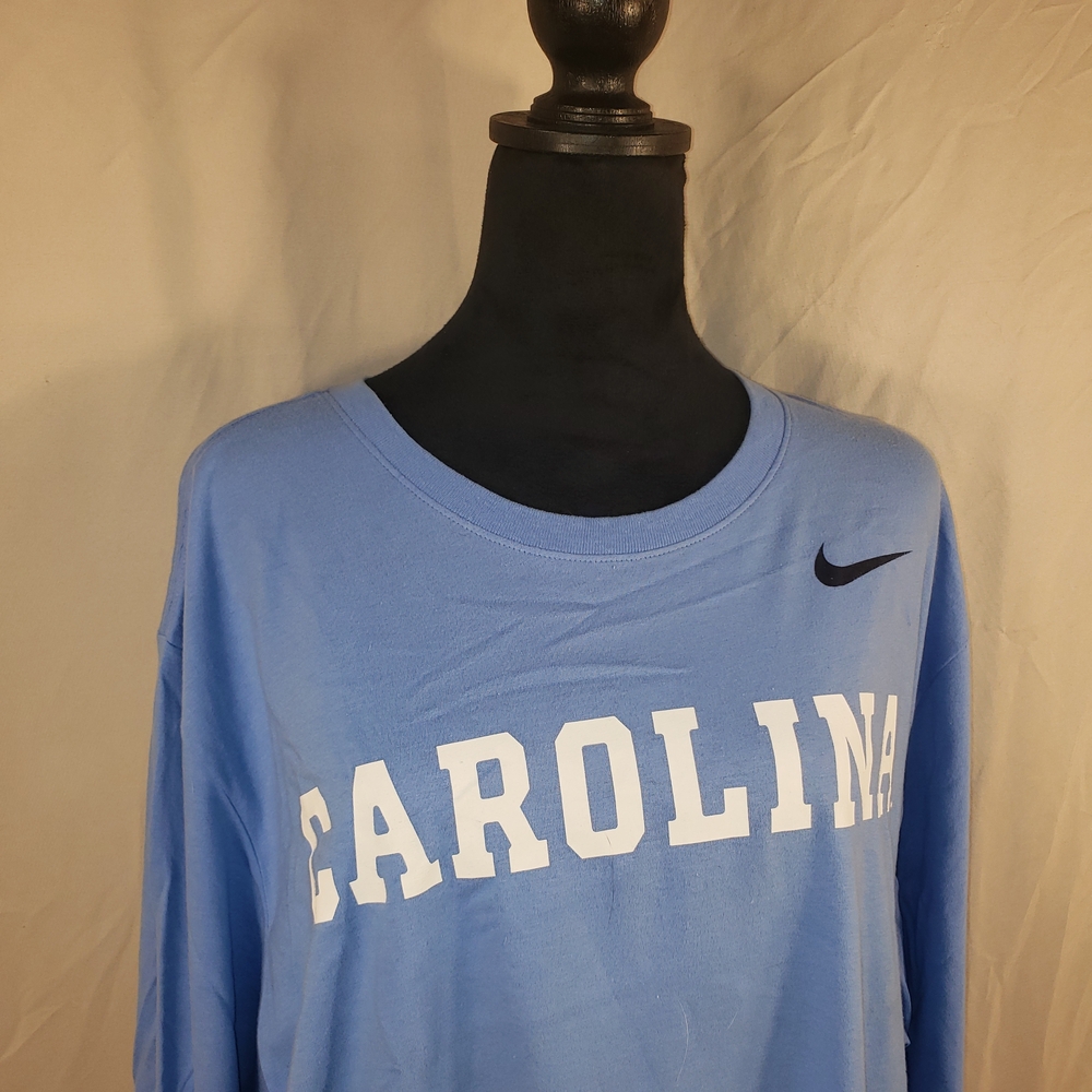 Nike UNC Carolina Blue Athletic Long Sleeve T Shirt - XXL